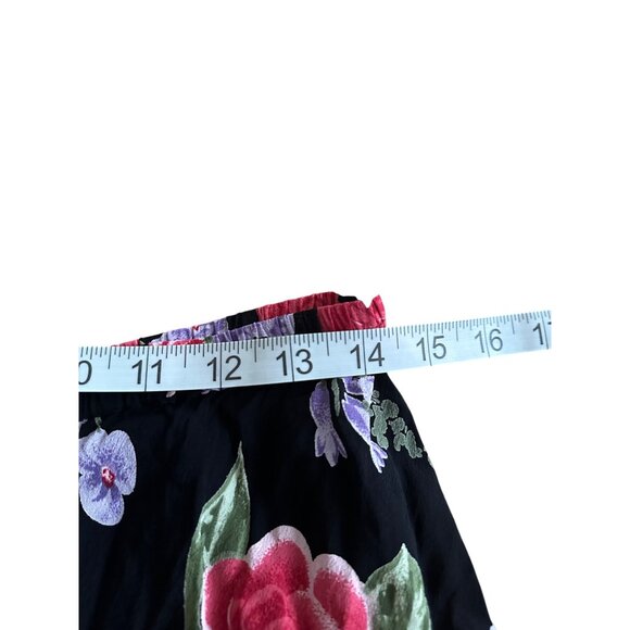 Vintage 90s Y2k Beaded Floral Embroidered Sequin Maxi Skirt M Resort Wear Cruise - Picture 7 of 9